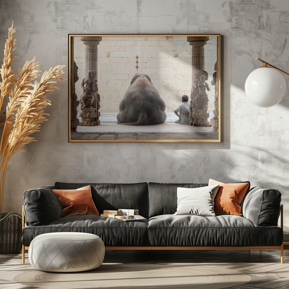 L'elefante e il suo Mahot | Poster - Stampe d’Arte