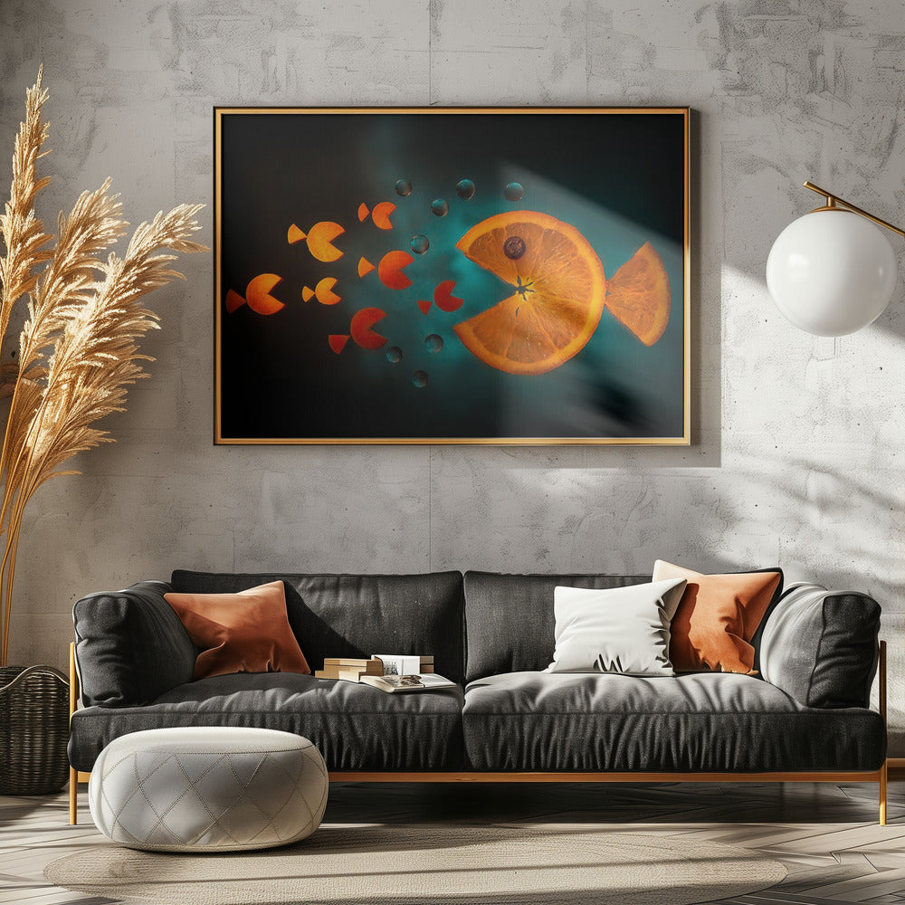Pez naranja Posters - Impresiones de Arte