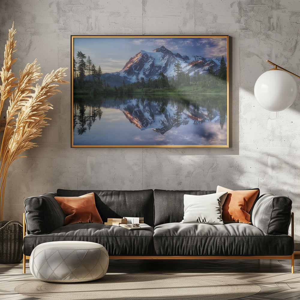Auringonnousu Shuksan-vuorella | Julisteet - Taidevedokset