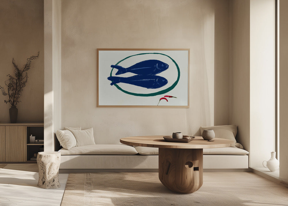 Blå fisk och kryddor | Poster