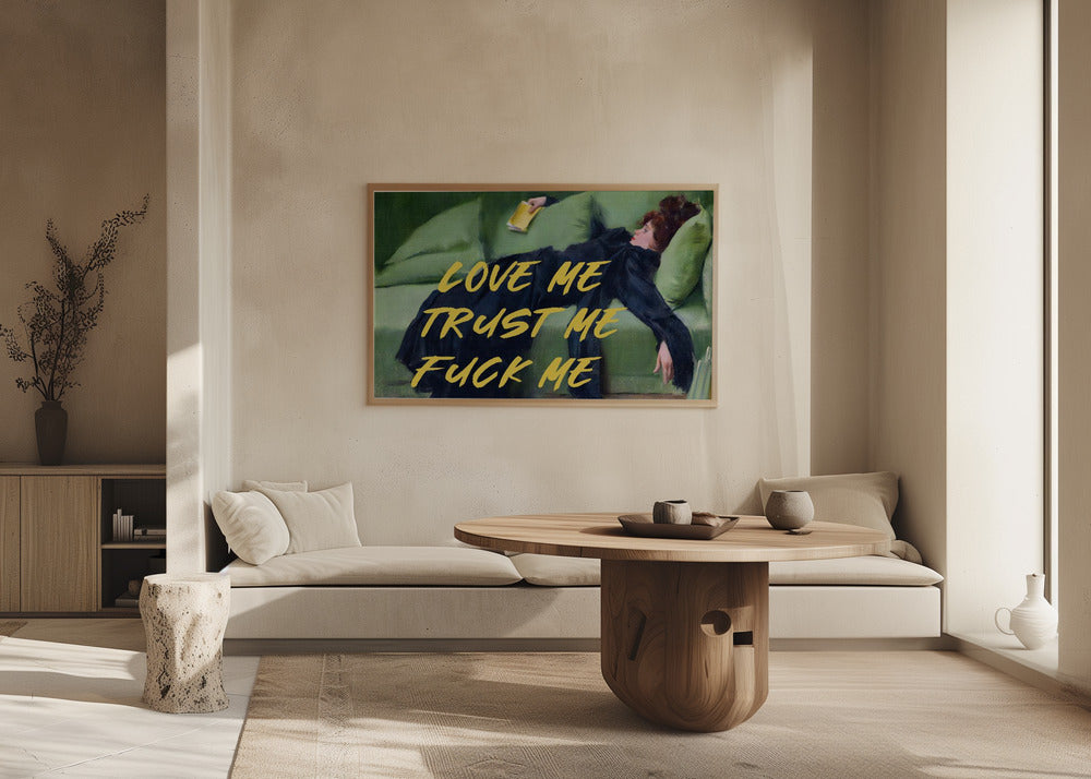 Liebe mich, vertrau mir, fick mich / Gelbe Version | Poster