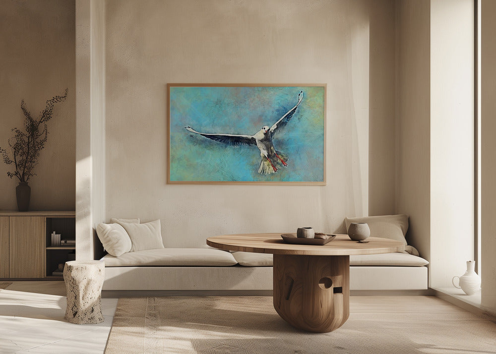 Animal Seagull Bird Watercolor Animal Art | Poster