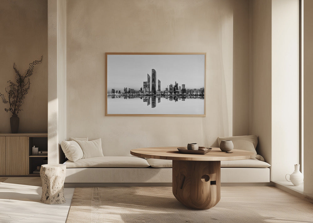 Reflexión urbana de Abu Dhabi | Posters - Impresiones de Arte
