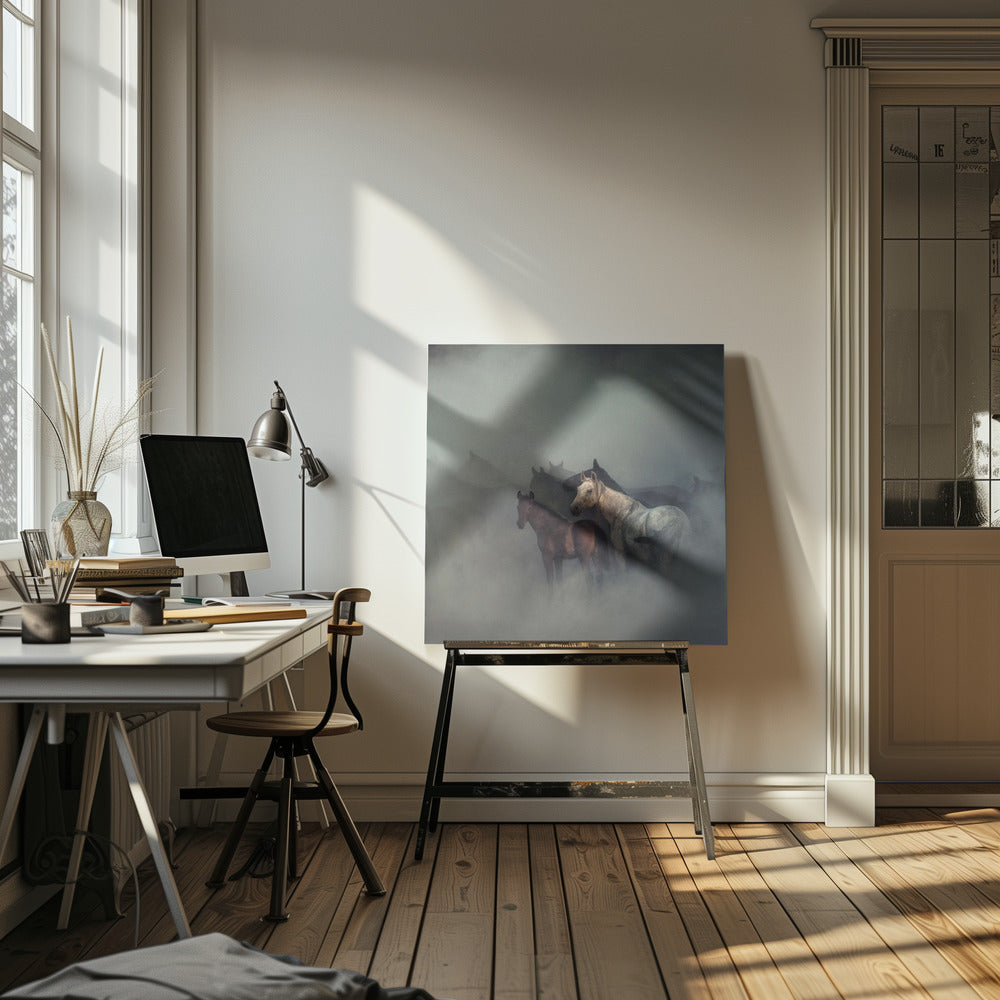 Les chevaux perdus | Tableaux sur Toile