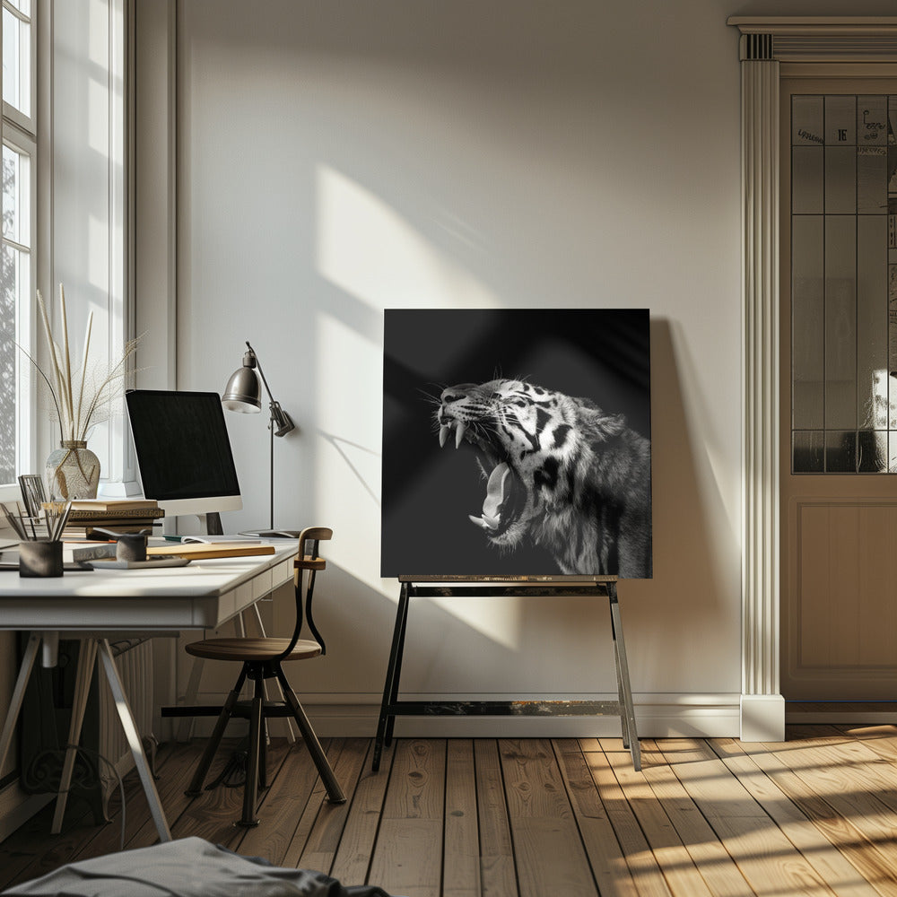 Primal Yawn #4 | Canvas