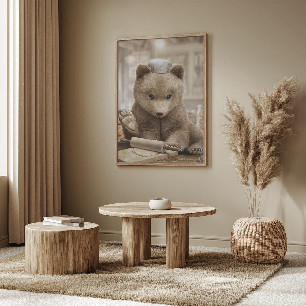 bear baking | Poster