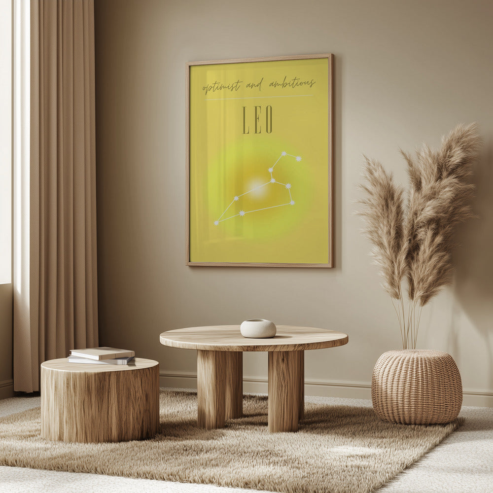Löwe Sternzeichen Druckkunst | Poster