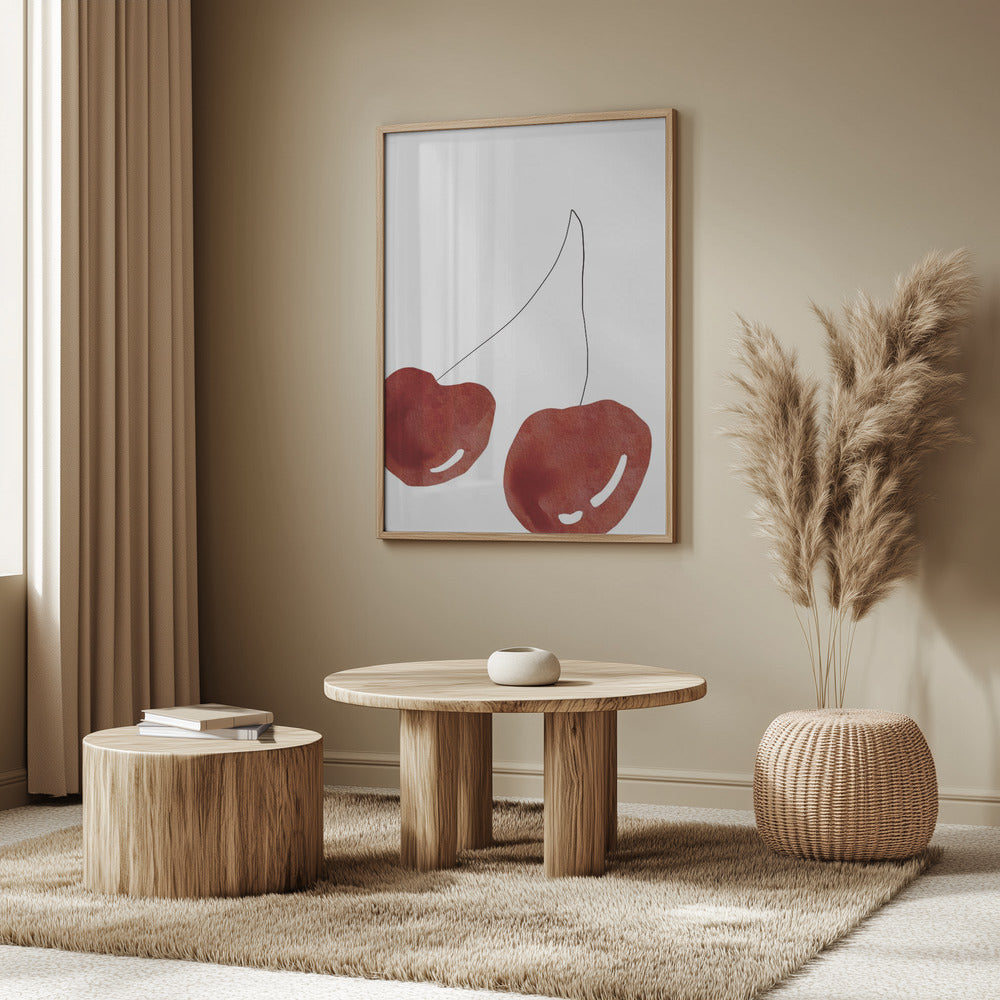 Isolated Cherries | Poster