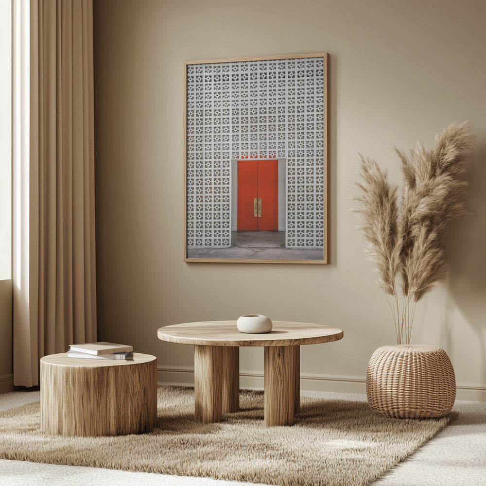 Vibrant Orange Door | Poster
