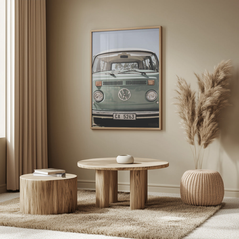 Klassisches Design in sanften Grüntönen Autos | Poster