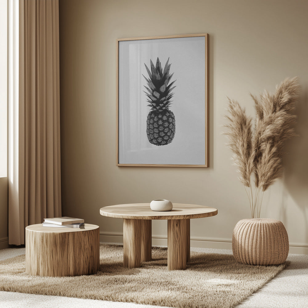 Ananas Bianco e Nero | Poster - Stampe d’Arte