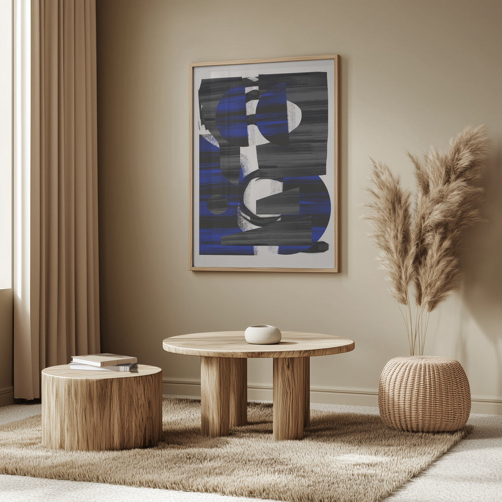 Abstract Stripe Minimal Collage 28 | Poster
