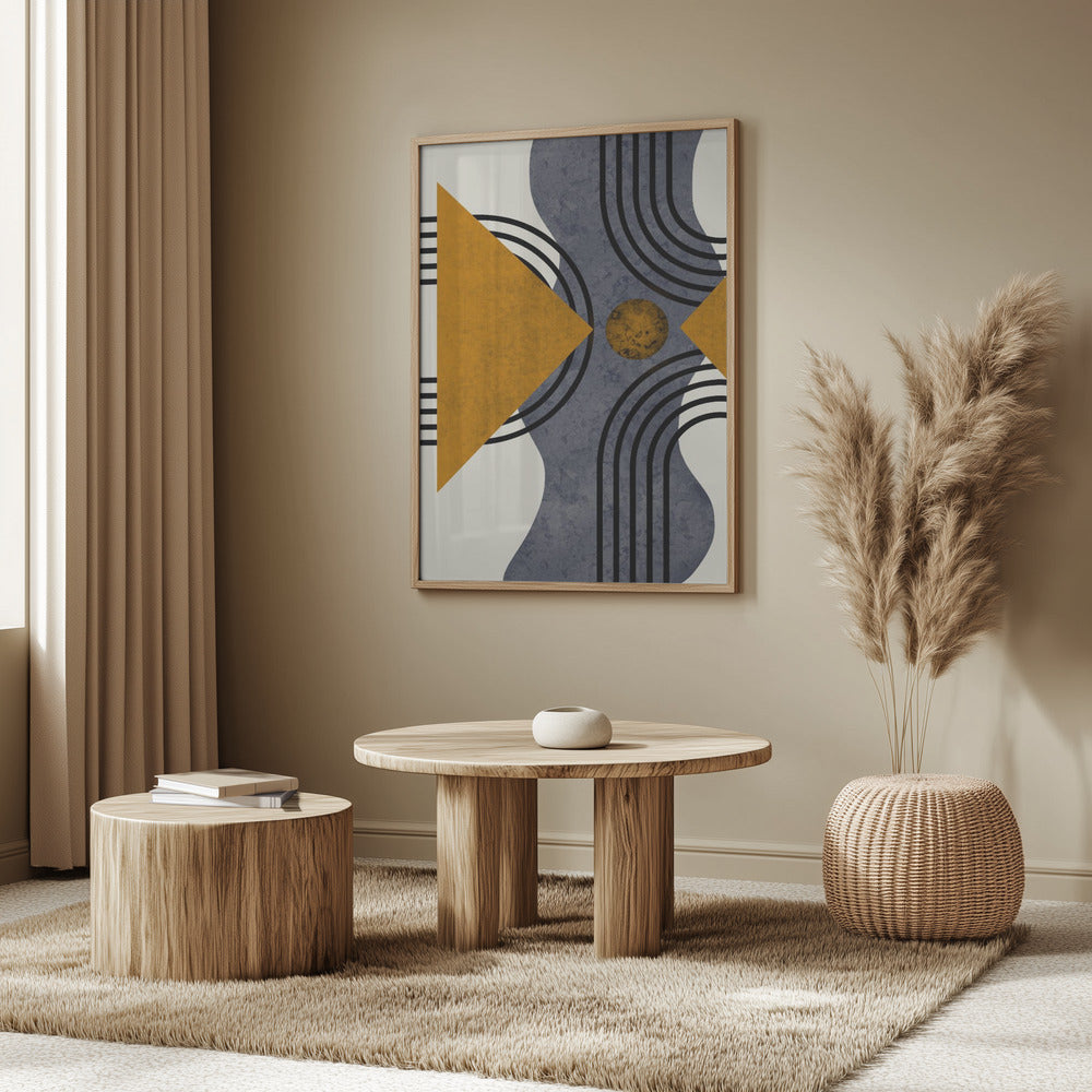 Textured Mid Century Composition 3 | Poster