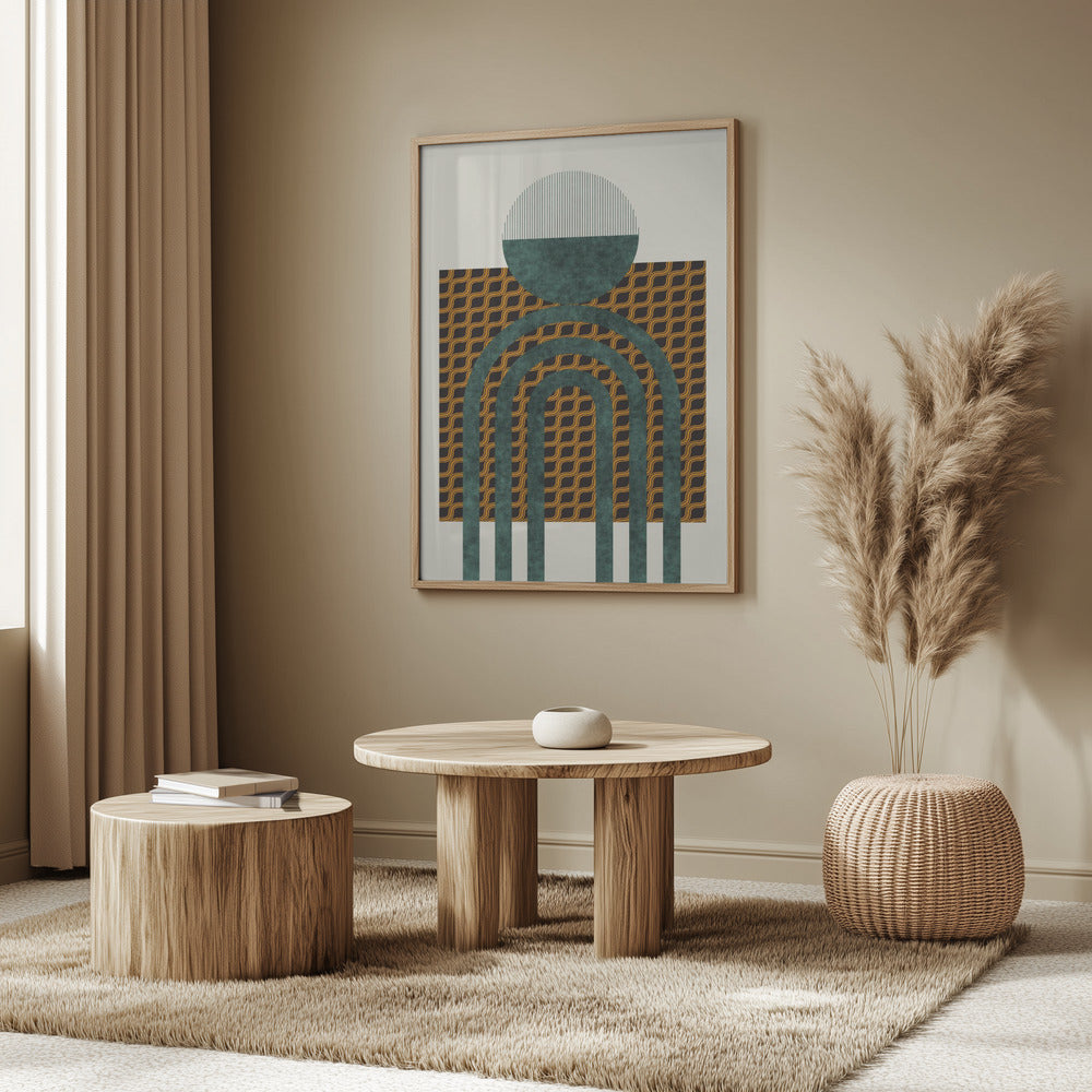 Textured Mid Century Composition 5 | Poster