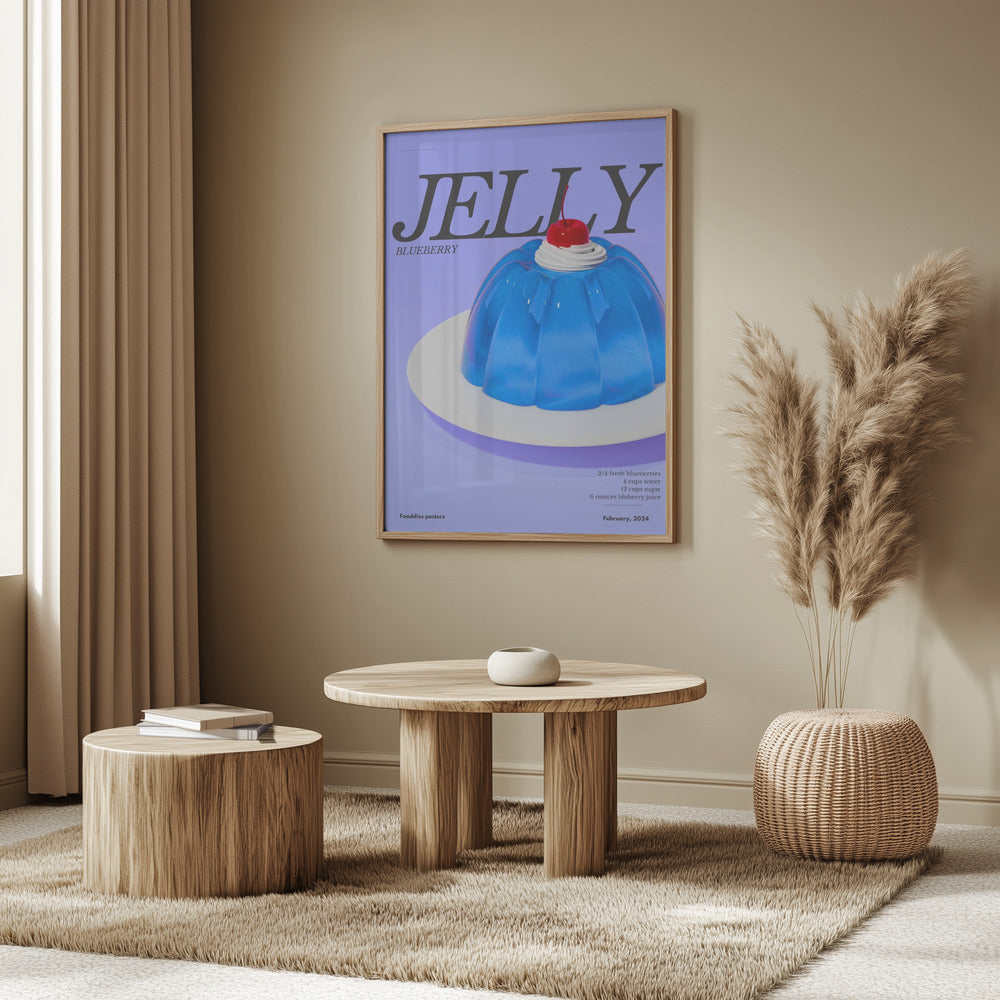 Blaues Gelee | Poster