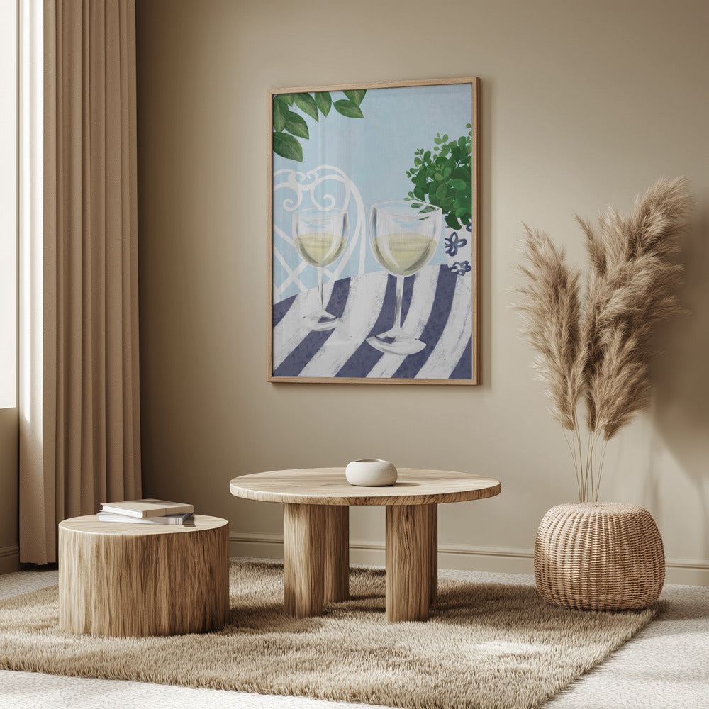 White wine under the tree | Poster