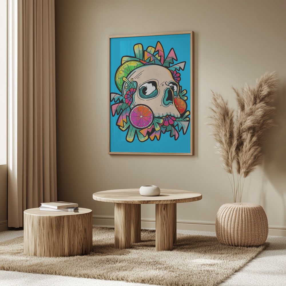 Summer Fruit Skull | Poster
