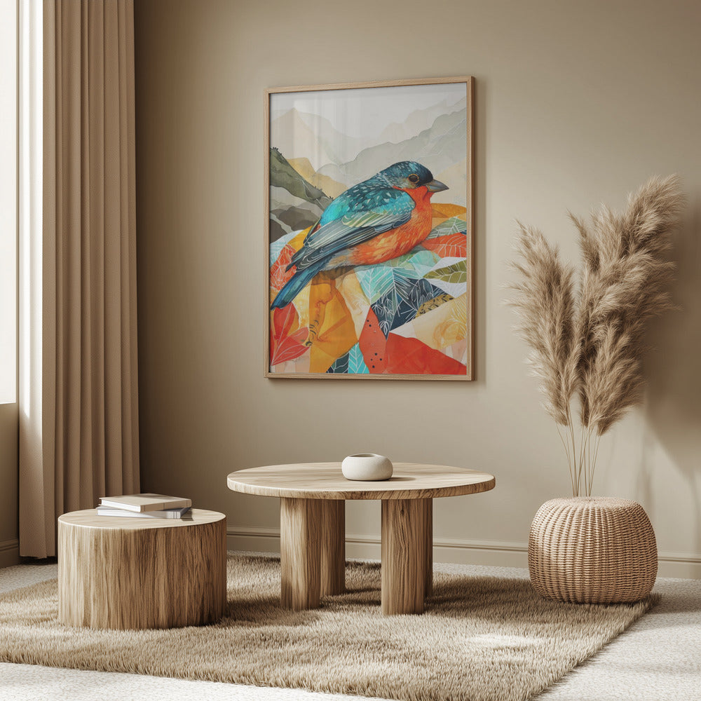 Bird Watercolor Animal Art | Poster
