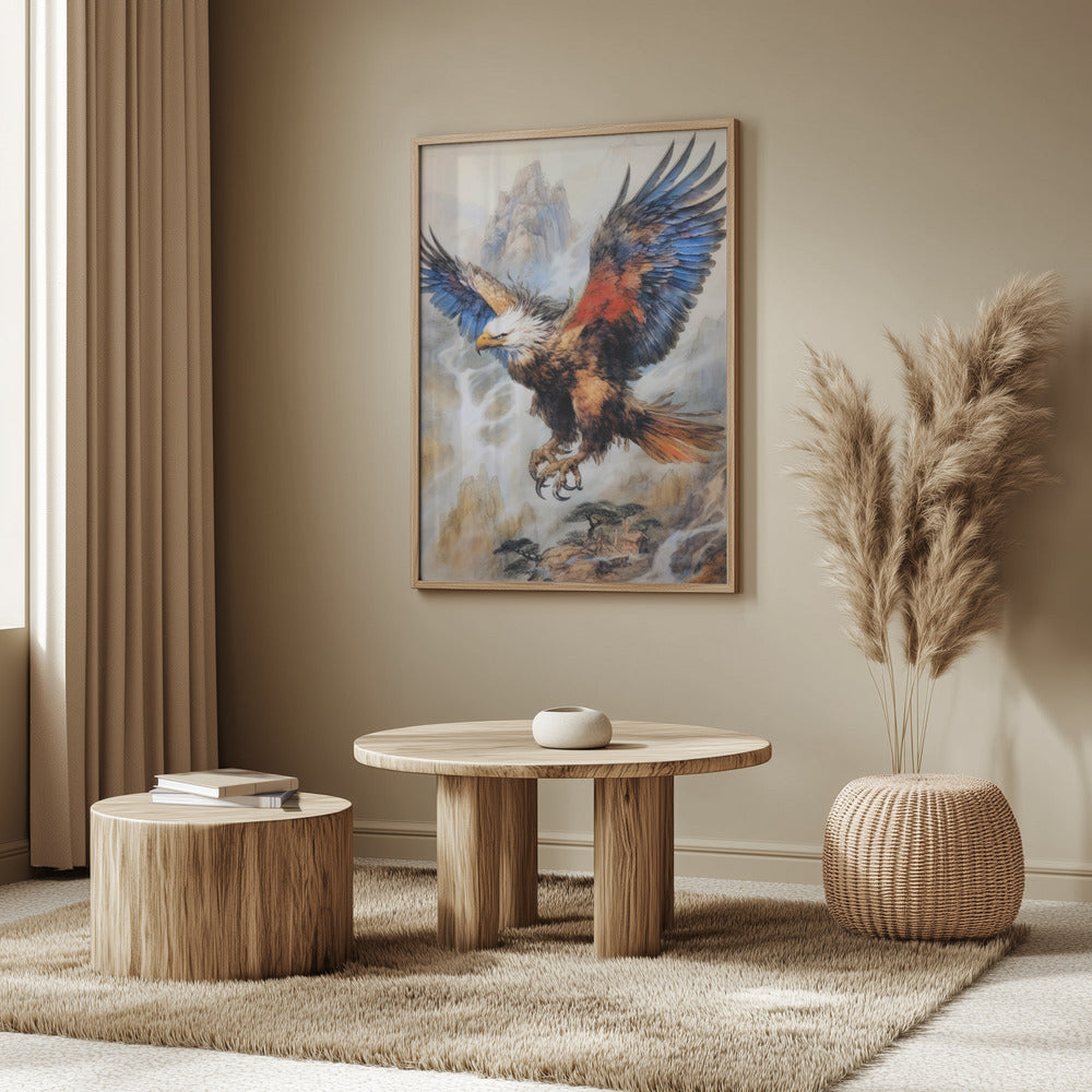 Eagle Bird Watercolor Animal Art | Poster
