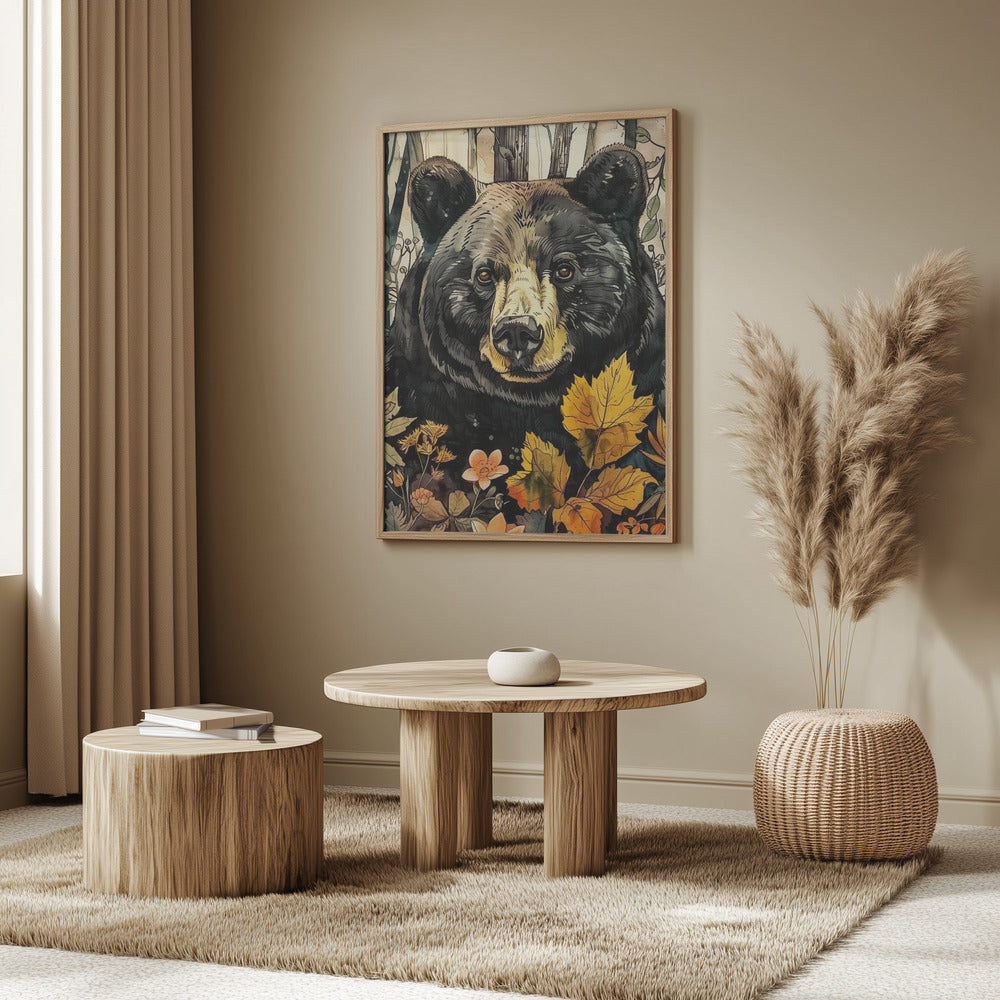 Tierbär Aquarell Tierkunst 6 | Poster