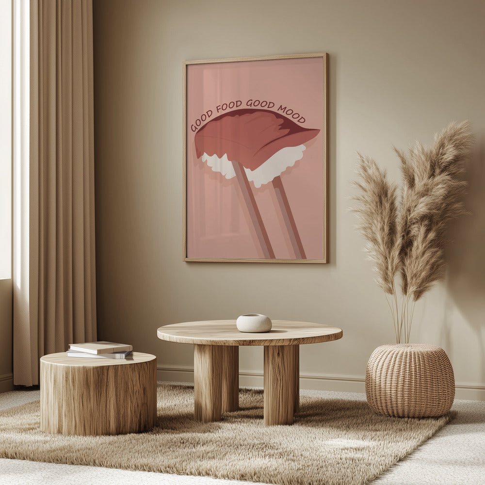 Essen ist lebensnotwendig | Poster - Kunstdruck