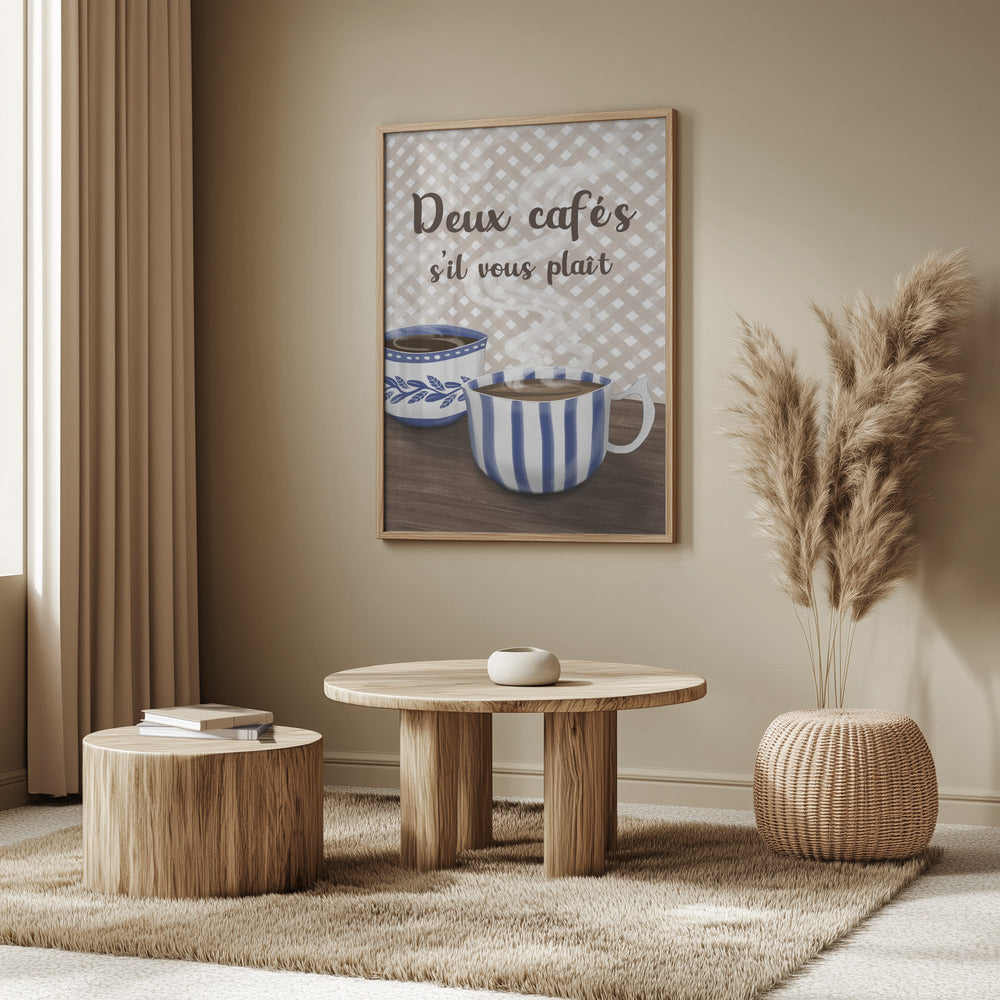 Two coffees please | Poster