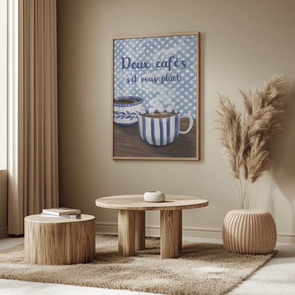 Two coffees please | Poster