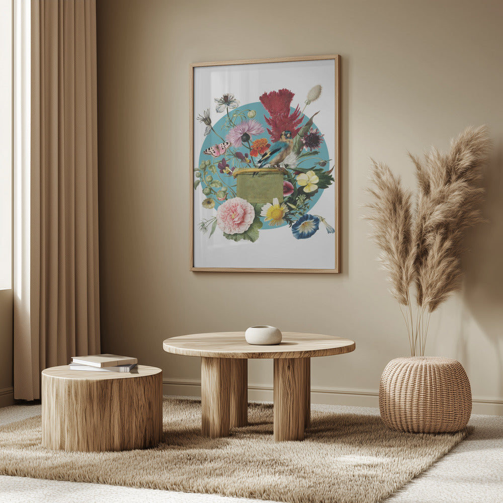 Färgglad blomharmoni | Poster