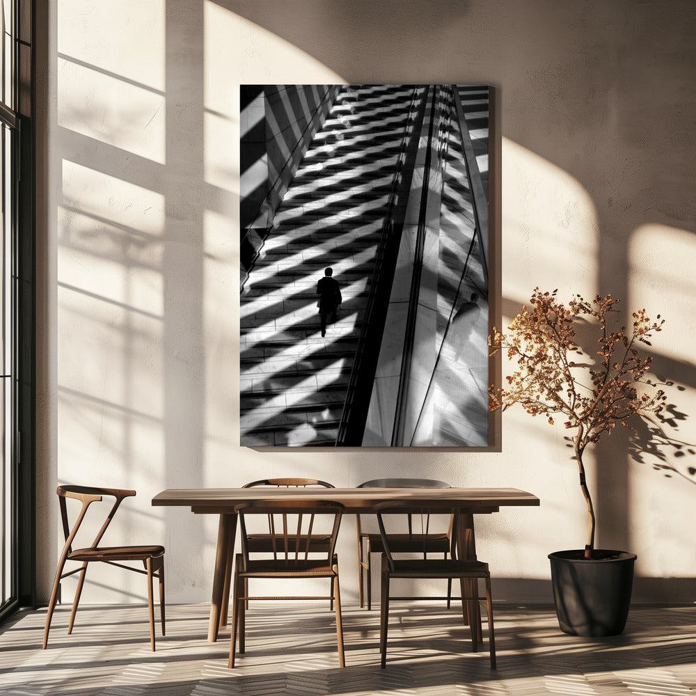 Marcher lumière et ombres | Tableaux sur Toile