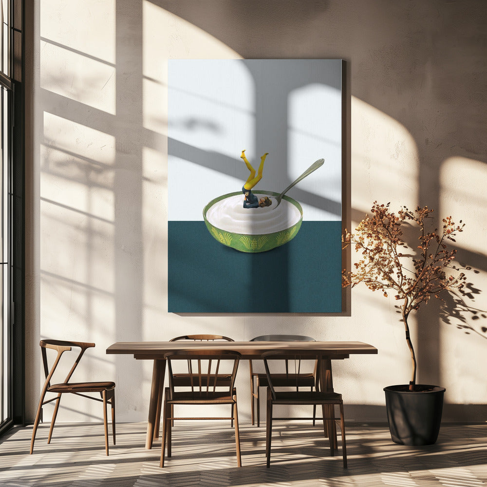 Yoga in mijn yoghurt | Canvasprints