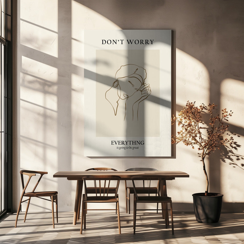 Modern lijnportret | Canvasprints