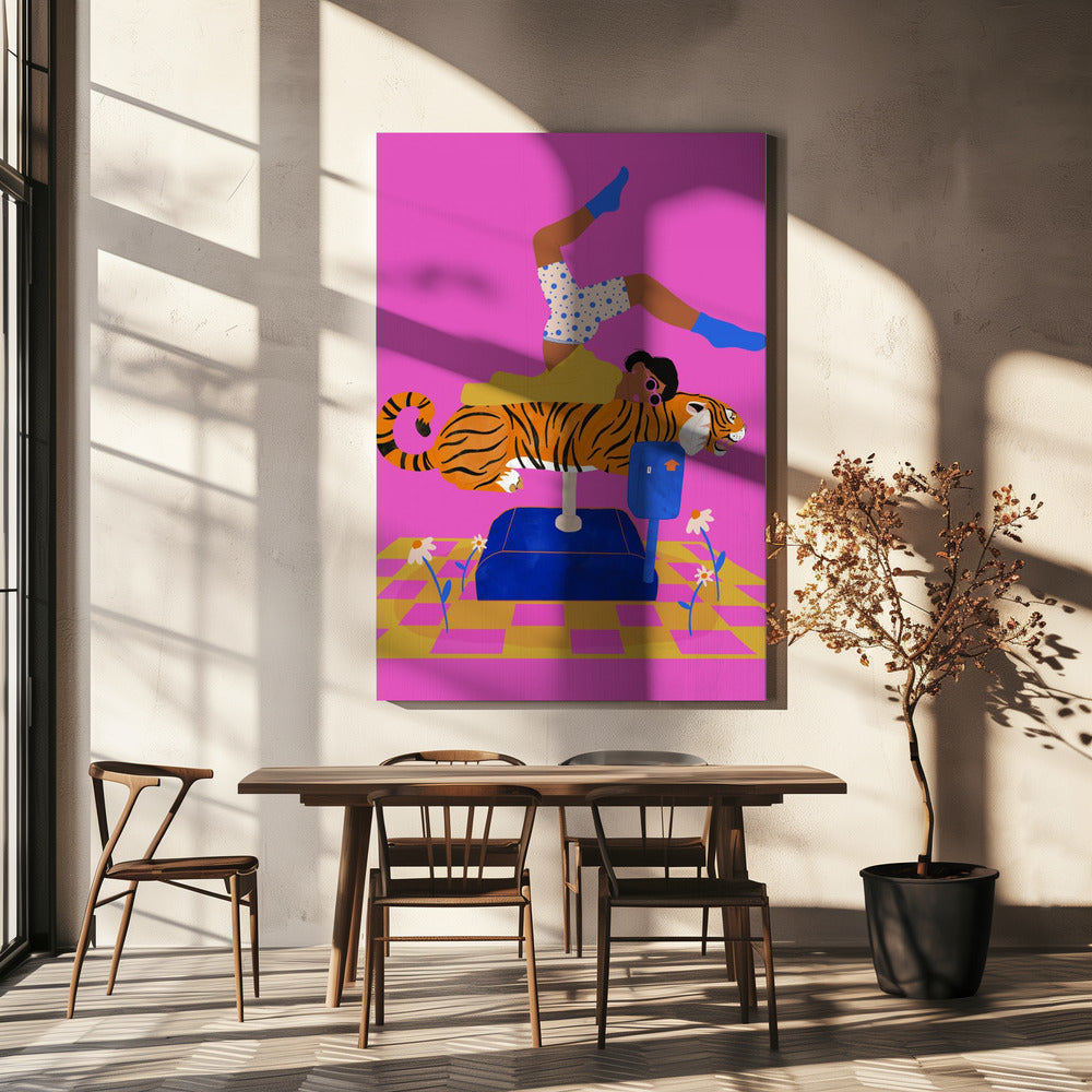 Stop een tijger in je hart | Canvasprints