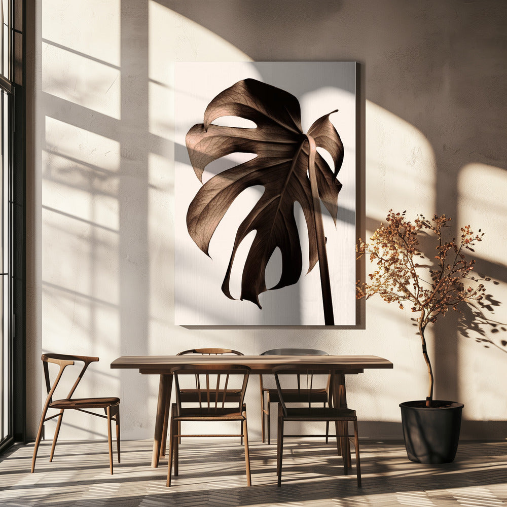 Monstera Złoto | Wydruki na łótnie