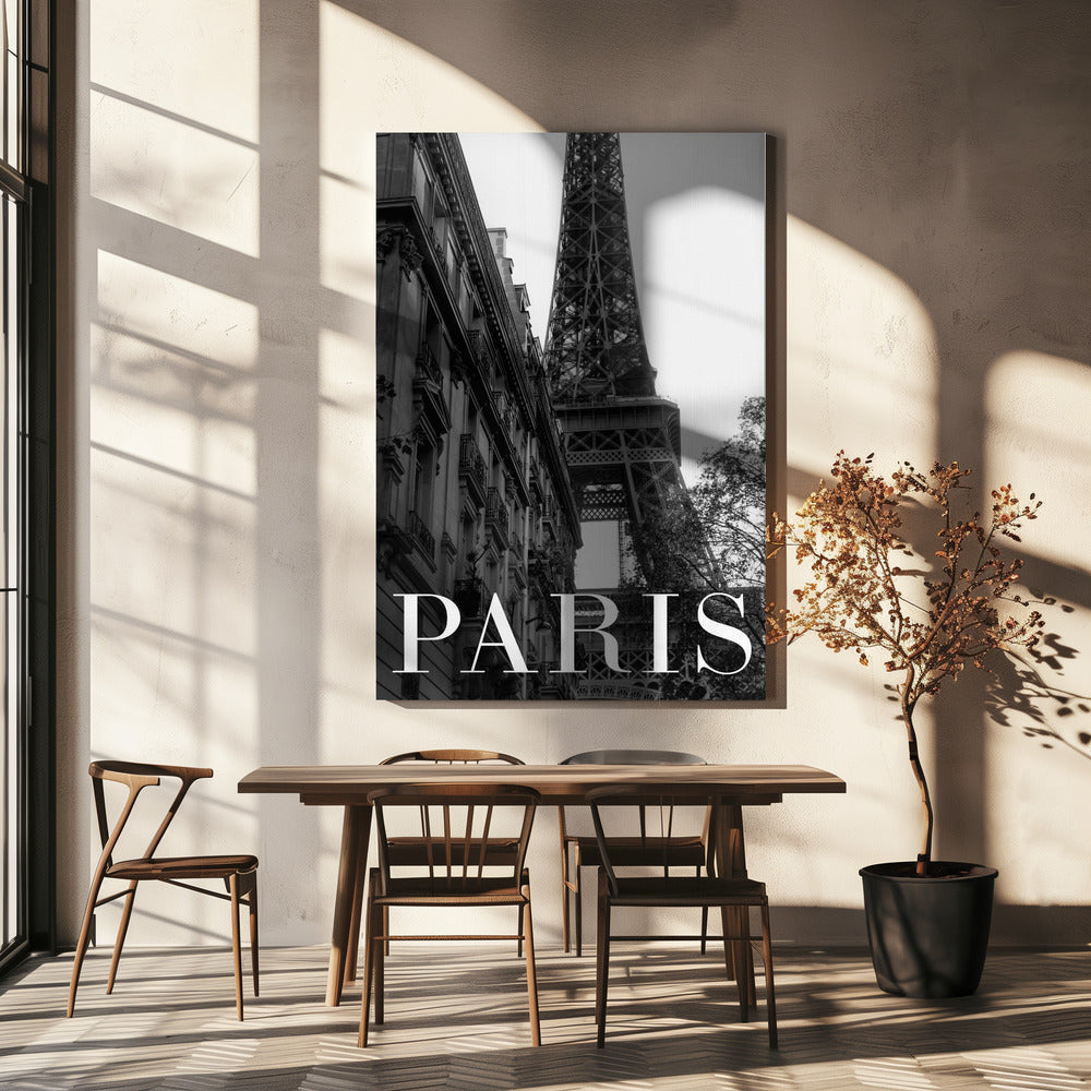Paris Tekst 1 | Lærredsbilleder