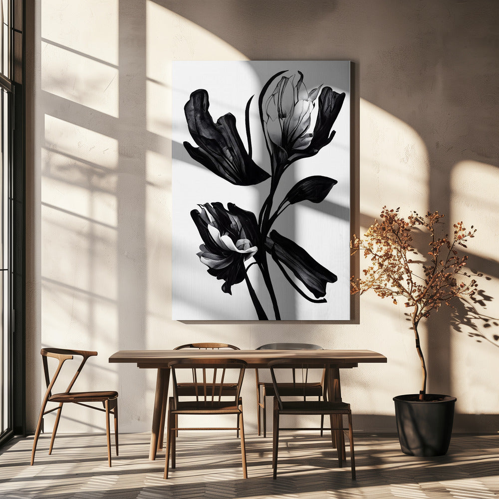 Fleur noire | Tableaux sur Toile