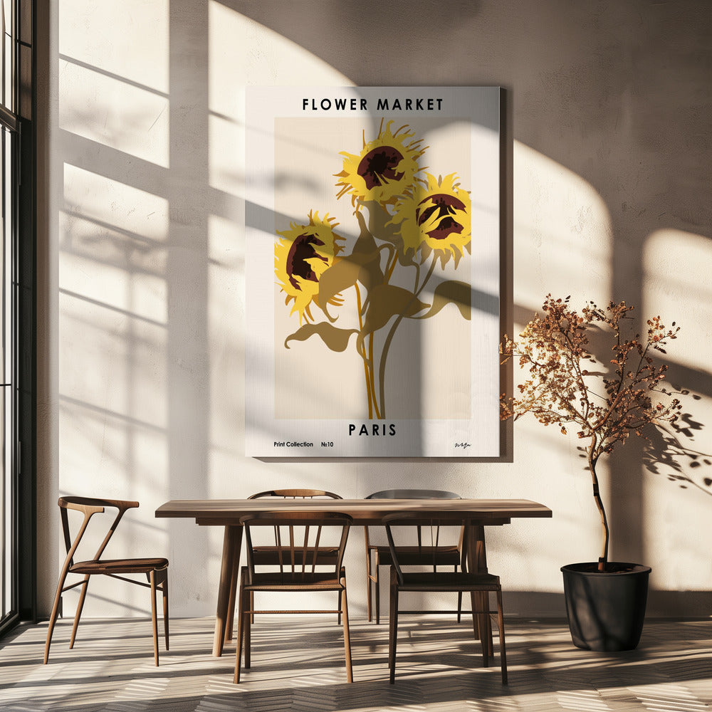 Marché aux fleurs. Paris | Tableaux sur Toile