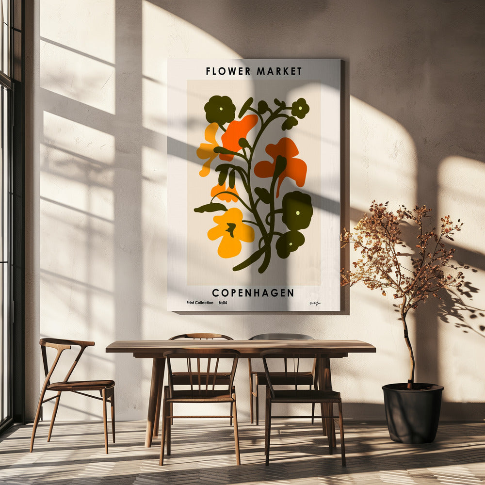 Marché aux fleurs. Copenhague | Tableaux sur Toile