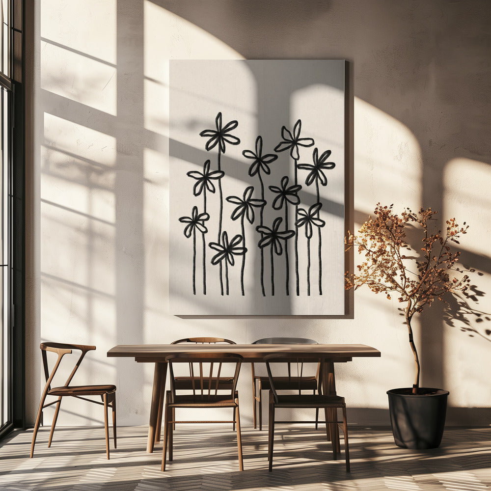 Un champ de fleurs | Tableaux sur Toile