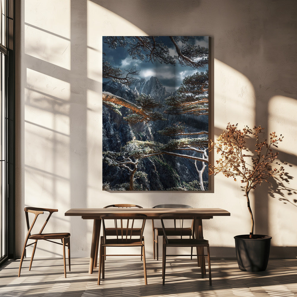 Yellow mountain | Canvas