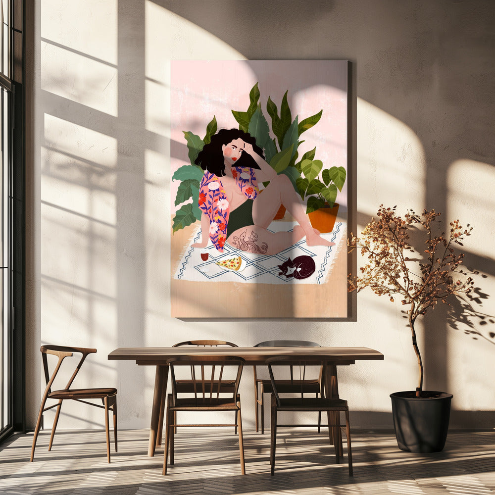Zondag pizza | Canvasprints