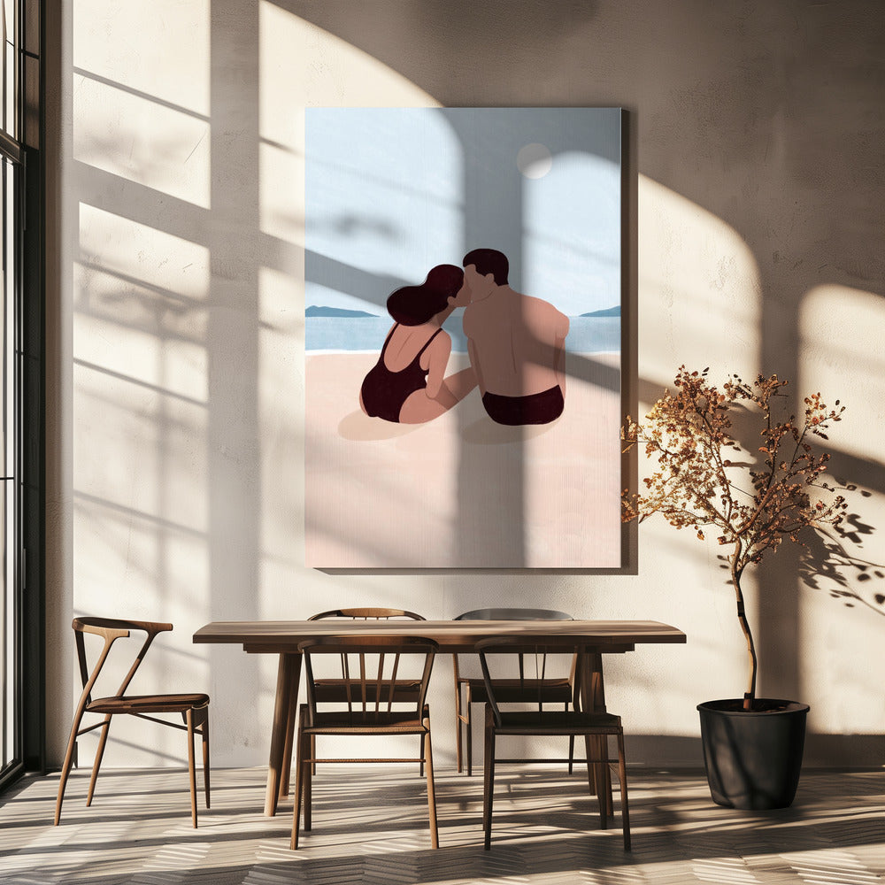 Eerste kus | Canvasprints