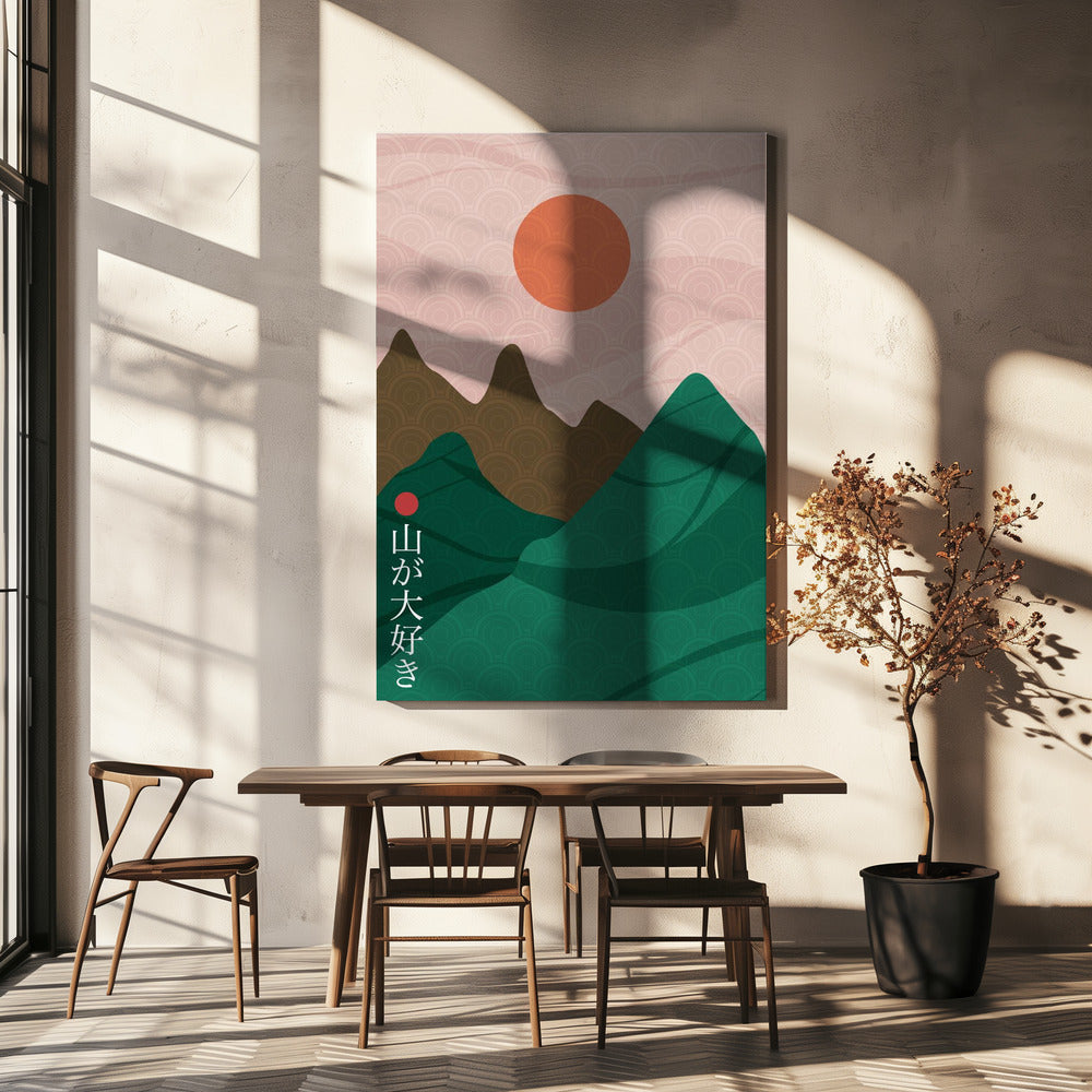 Sanmyaku | Leinwand-Bilder