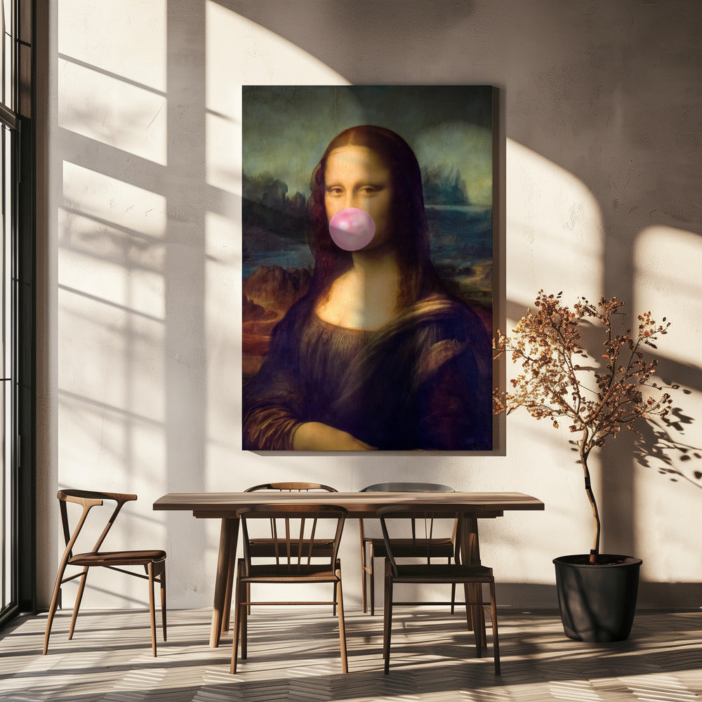 Gomma da masticare Mona Lisa | Stampe su Tela