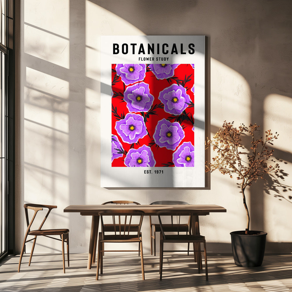 Étude des fleurs botaniques | Tableaux sur Toile
