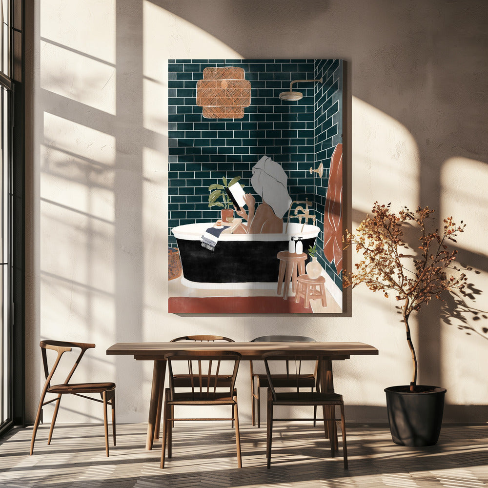 Badezimmer-Babe | Leinwand-Bilder