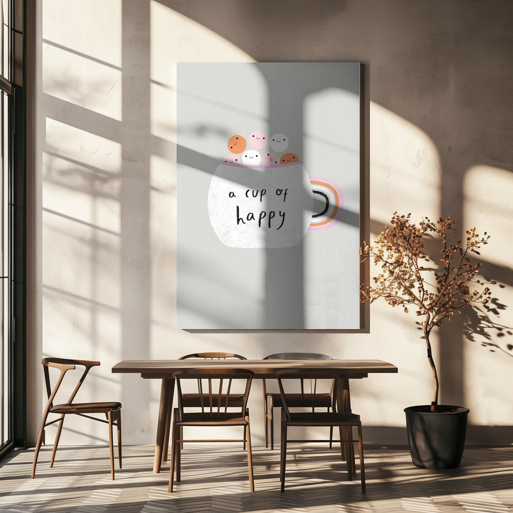 Een kopje geluk | Canvasprints