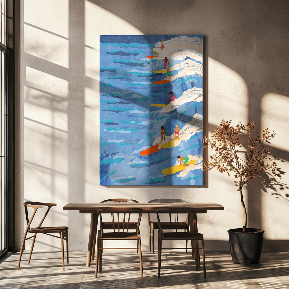 avslappnad surfing | Canvas