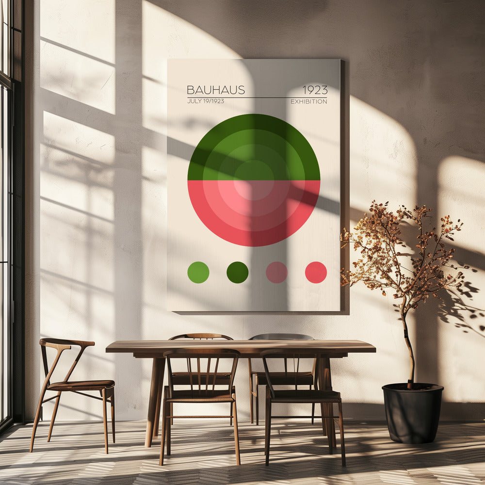 Bauhaus Grön Lägenhet | Canvas