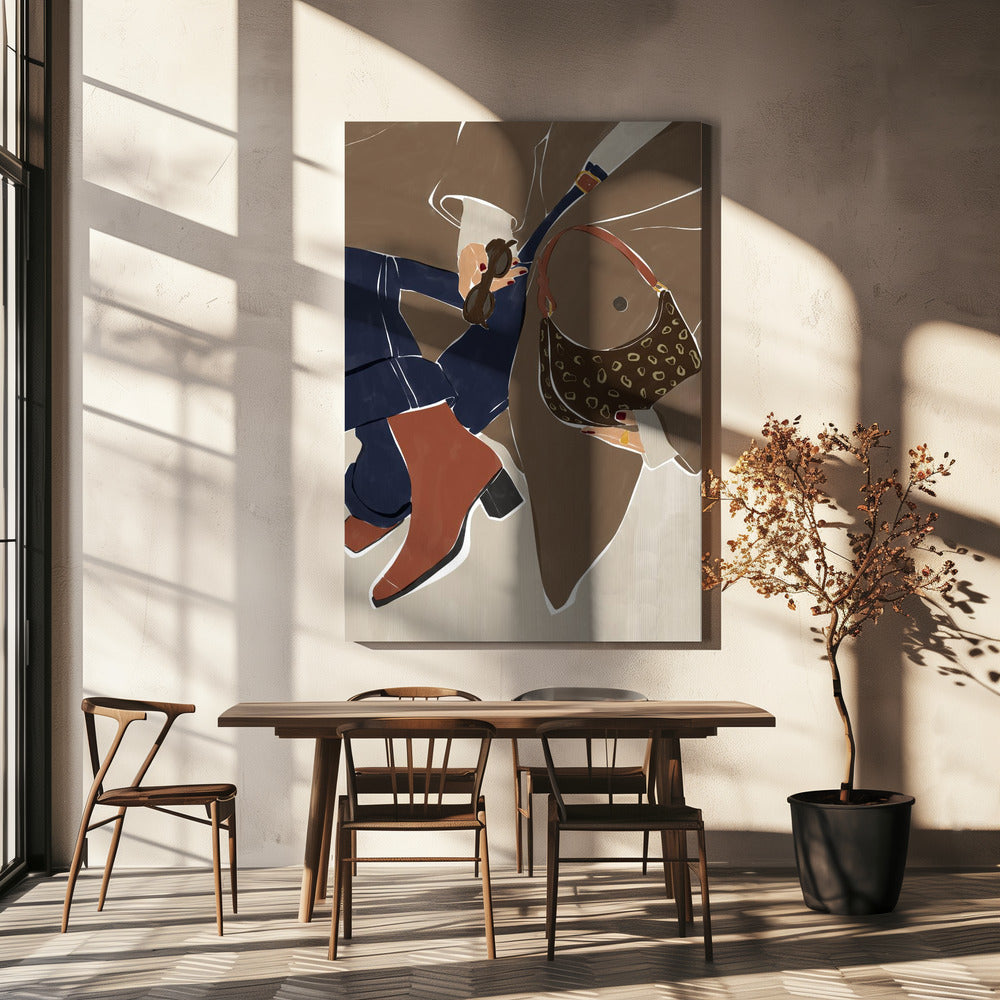 Kunsttryk med efterårsmodevibes af Ivy Green Illustrations | Lærredsbilleder