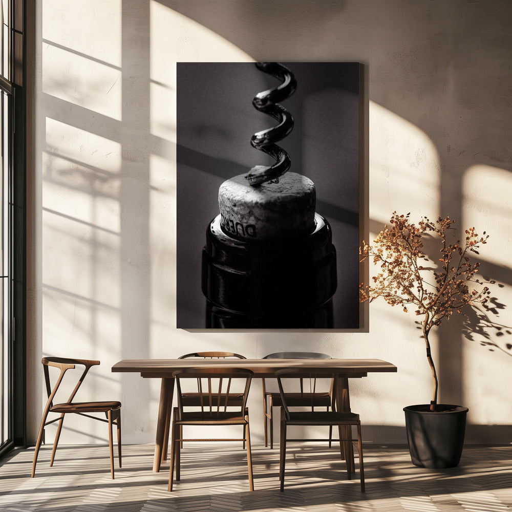Wein 002 S/W | Leinwand-Bilder